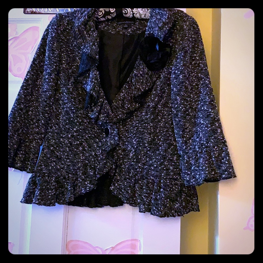 Ruffle Blazer